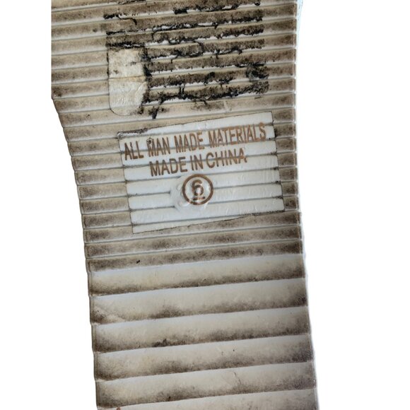 🍒 2/$20 🍒 Snakeskin Pattern with Straw Toes Fashion Sneakers sz 6 - Picture 5 of 6